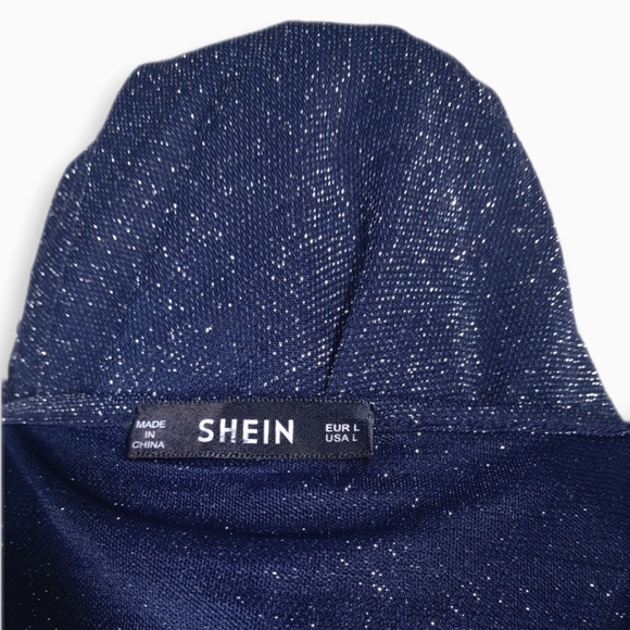 Shein Mini Dress Sleeveless Tank V-Cut Fitted Adjustable Women Sparkle Dress-L - Picture 11 of 14